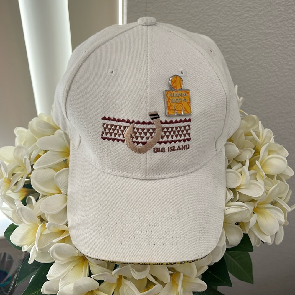 Big Island Hawaiian ball cap with 2014 Ironman pin